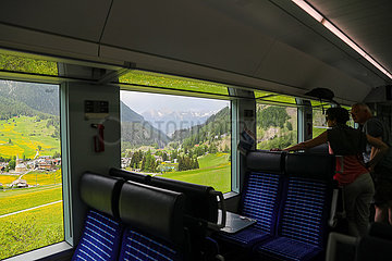 Schweiz-Welt Heritage-Rhaetian Railway-Albula-Bernina