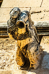 Spanien  Insel Majorca. Gargoyles der Kathedrale von Santa Maria in Palma de Mallorca (13. Jahrhundert)  die Ende des 19. Jahrhunderts von Antoni Gaudi rehabilitiert wurde