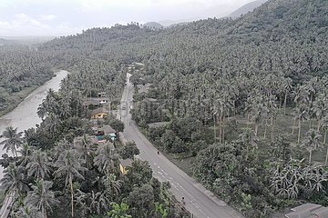 Philippinen-Bulusan Vulcano-Erupion