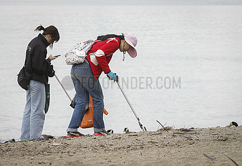 Kanada-Vancouver-Welt-Ozeane Day-Shoreline-Reinigung