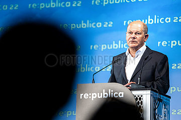 re:publica Berlin 2022 - Tag 2 - Olaf Scholz
