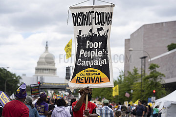US-Washington  D.C.-Rally-Low-Einkommen