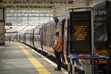 Großbritannien-London-Rail-Streik