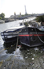 FRANCE. PARIS (75) SEINE RIVER POLLUTION  THE OPENING CEREMONY OF THE OLYMPICS GAMES PARIS 2024 WILL HOLD ON THE SEINE RIVER