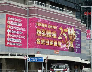(Hksar 25) China-Hong Kong-Return an das Mutterland-25-jährige Jubiläums-Celebratory-Atmosphäre (CN)