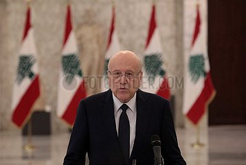 Libanon-Baabda Palace-Najib Mikati-PM-Designat