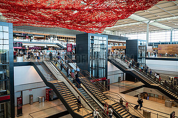 Berlin  Deutschland  Innenaufnahme Terminal 1 des Flughafen Berlin-Brandenburg International BER