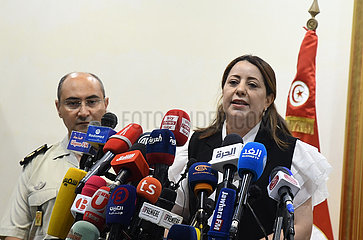 TUNISIA-TUNIS-INTERIOR MINISTRY-NEWS CONFERENCE