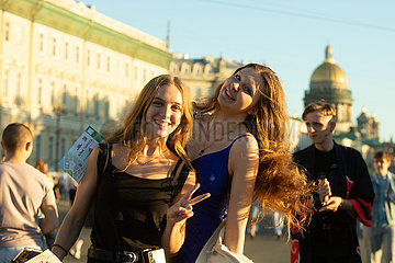 Russland-st. Petersburg-Scaret Segel Festival