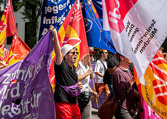 The G7 Demonstration in Munich  Germany on June 25  2022.
