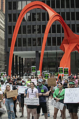 US-Chicago-Abtreibungsrechte-Protest in den USA-Chicago-Abtreibungsrechte-Protest