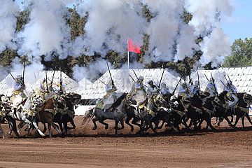 Marokko-Rabat-Pferd-Show-Fantasie