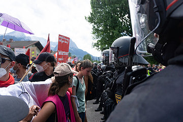 Stop G7 Elmau Demo in Garmisch-Partenkirchen