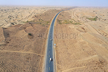 China-Xinjiang-Taklimakan Desert-New Highway (CN)