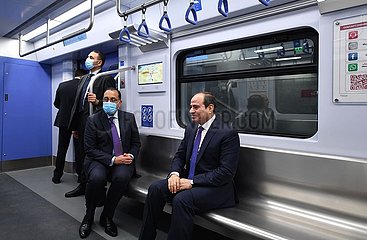Ägypten-Cairo-Präsident-China-hergestelltes LRT-TRIAL-Lauf