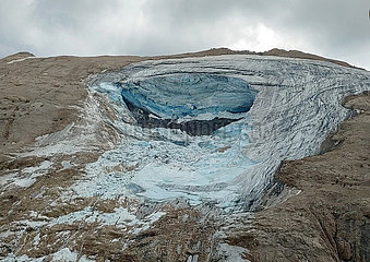 Italien-Mararmolada-Gletscherkollapse