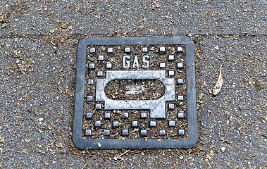 Straßenkappe für Gashausanschluss