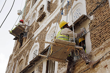 Jemen-sana-alter Stadt-Renovierung