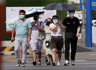 China-shanghai-hohe Temperatur-Alert (CN)