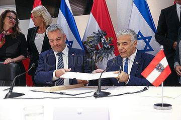 Midost-Jerusalem-PM-Austrian Kanzler-Unterzeichnung Zeremonie