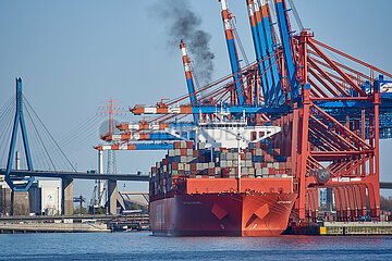 Hamburger Hafen  Containerterminal Eurogate