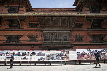 Nepal-Kathmandu-chinesische Hilfsgüterpalastestoration