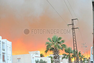 Tunesien-Hammam-lif-wildfire