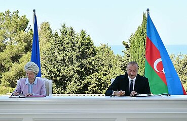 Aserbaidschan-Baku-Europäische Kommission-Präsident-Vis-Besuch