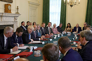 Großbritannien-London-Boris Johnson-Last-Kabinettssitzung