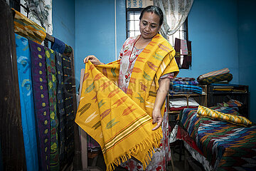 Nepal-Kathmandu-Textil