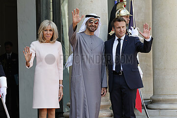 Frankreich-Paris-UAE-Präsident-Vis