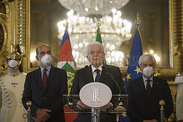 Italien-Rome-Präsident-Parlamentsdisolution