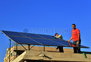 Syrien-Damaskus-Solar-Macht