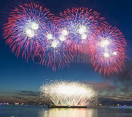 Kanada-Vancouver-Celebration von Light-Fireworks