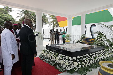 Ghana-Accra-Formator-Präsident-Tod-Jubiläum