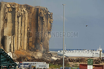 Libanon-Beirut Port-Silos-Collapse-Risiko