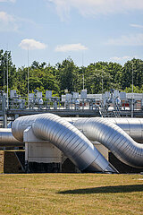 Erdgas Verdichterstadion und Pumpstation der Open Grid Europe  Werne  Nordrhein-Westfalen  Deutschland  Europa