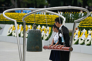 JAPAN-HIROSHIMA-ATOMIC BOMBING-77TH ANNIVERSARY-MEMORIAL