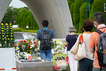 JAPAN-HIROSHIMA-ATOMIC BOMBING-77TH ANNIVERSARY-MEMORIAL