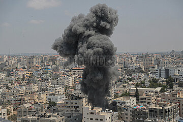 Midost-Gaza City-Airstrike