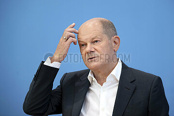 Olaf Scholz  Bundespressekonferenz