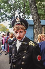 Ukraine. Odessa. Ein Kadett der Schule der Marine School