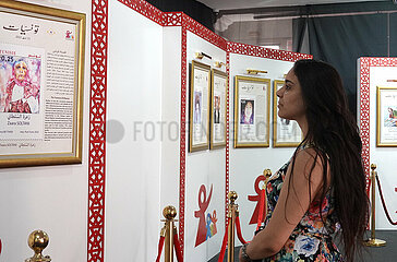 Tunesien-Tunis-National-Frauen-Tagesstempelausstellung