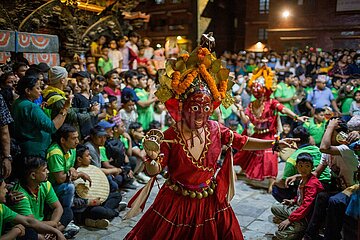 Nepal-Bhaktapur-Kultur-Nil Barahi Tanzfestival