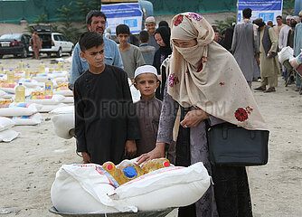 AFGHANISTAN-KABUL-FOOD AID