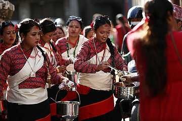 NEPAL-LALITPUR-GANESH PUJA FESTIVAL