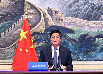 CHINA-BEIJING-LI ZHANSHU-TONGAN LEGISLATIVE ASSEMBLY SPEAKER-TALKS (CN)