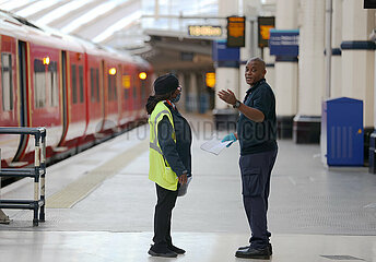 Großbritannien-London-Railway-Streiks