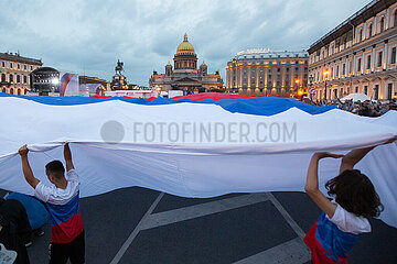 Russland-st. PETERSBURG-NATIONAL-Flag-Tag