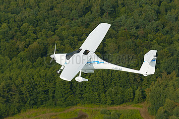 Frankreich. Elsass. Bas-rhin (67) Haguenau  neue Lichtflugzeuge mit Elektromotor-Pipistrel Alpha-Elektro